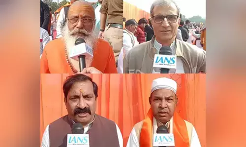 Hindu organisations protest in Noida over atrocities on Hindus in Bangladesh