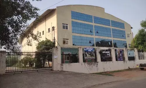 A view of Rajiv Indoor Stadium in Visakhapatnam