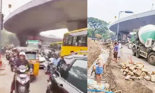 Bustling stretch of Mehdipatnam, Shaikpet turns hub of traffic snarls