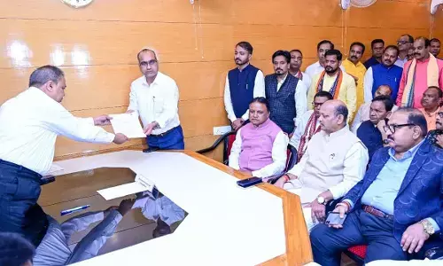 Ex-BJD MP Sujeet files papers for RS bypoll as BJP nominee