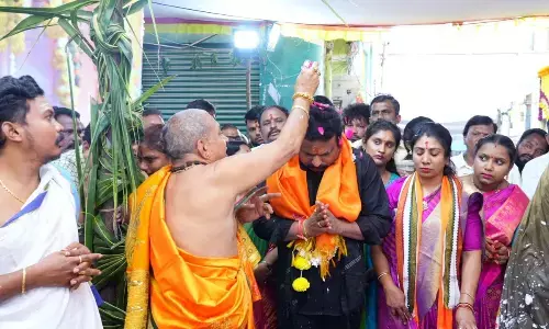 MLA Ganesh Participates in Special Puja for Sri Muthialamma Devi