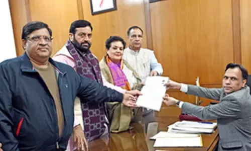 BJP candidate files papers for Rajya Sabha bypoll in Haryana