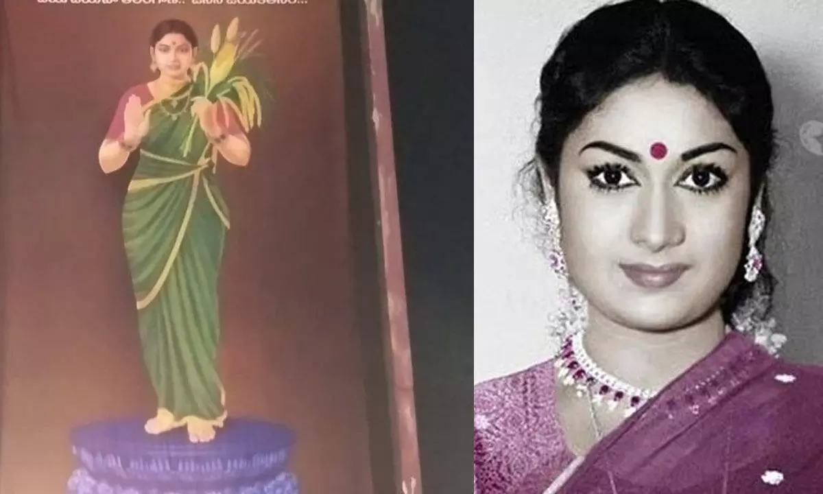 People find Savitri in Telangana Thalli!