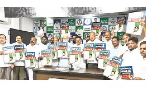 YSRCP releases poster in support of paddy farmers