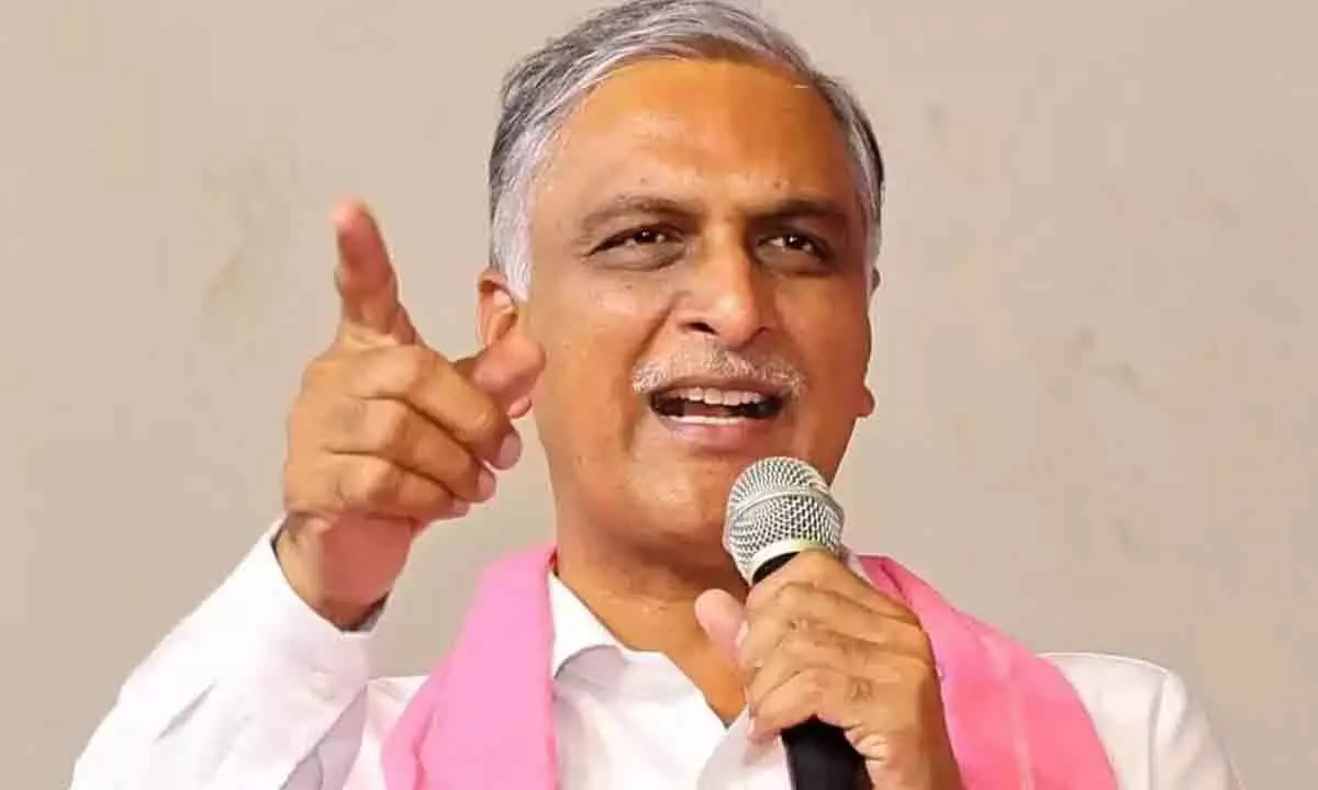 Harish Rao Slams Revanth Reddy: More Talk, Less Action Harish Rao Slams Revanth Reddy: More Talk, Less Action