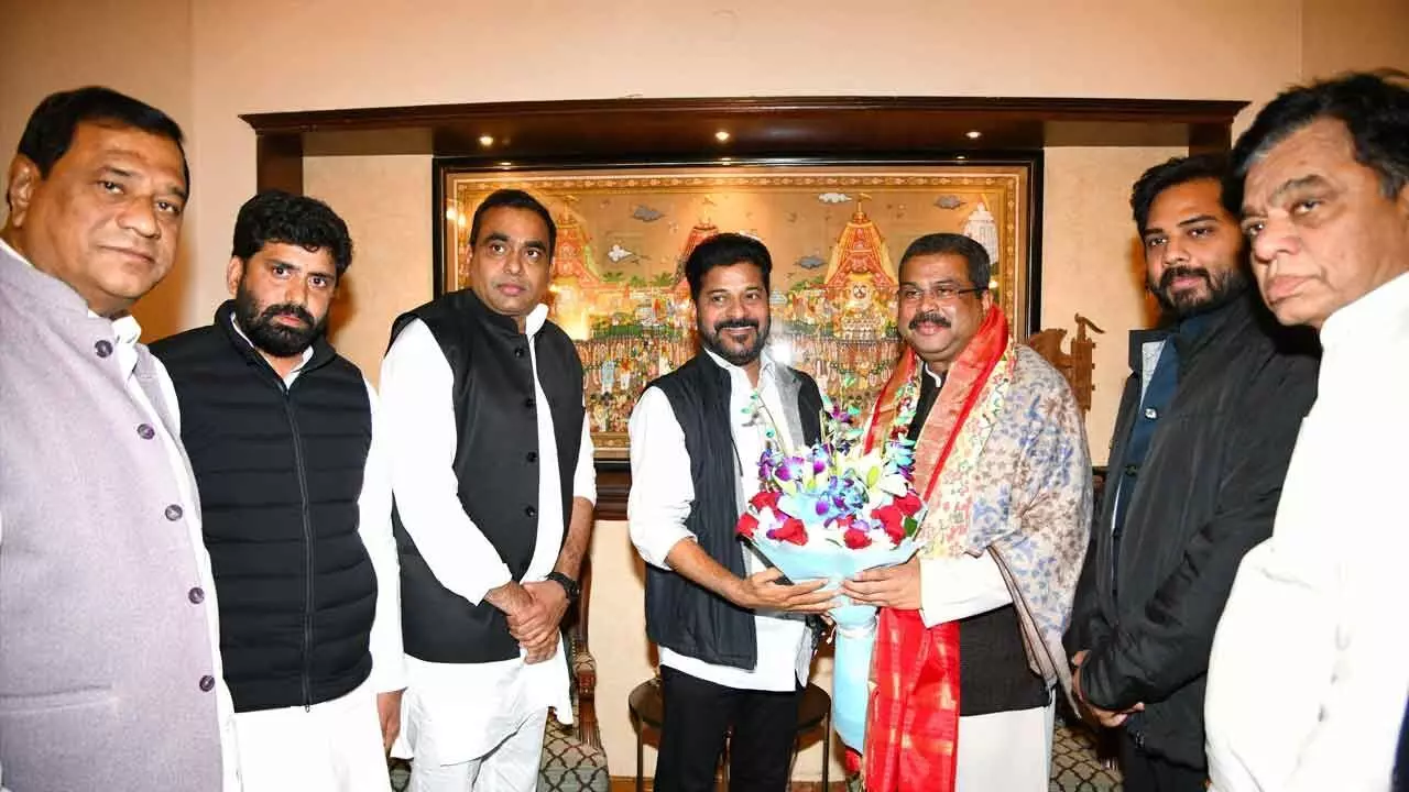 CM Revanth meets Union Education Min, seeks Kendriya Vidyalayas for TG