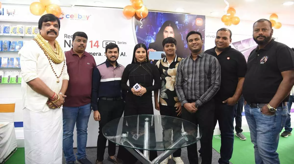 Tollywood Singer Mangli Grand launched Xiaomis latest 5G handset, the Redmi Note 14 Series, today at the Gachibowli showroom