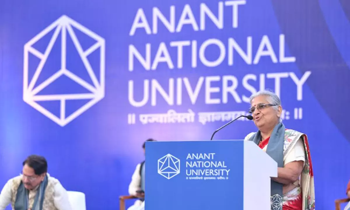 Anant National University Hosts the 6th Convocation with Mrs Sudha Murty as Chief Guest