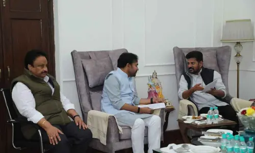 Revanth requests Kishan Reddy for Rs 1.63 lakh cr financial help from Centre