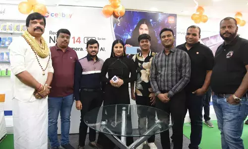 Tollywood Singer Mangli Grand launched Xiaomis latest 5G handset, the Redmi Note 14 Series, today at the Gachibowli showroom
