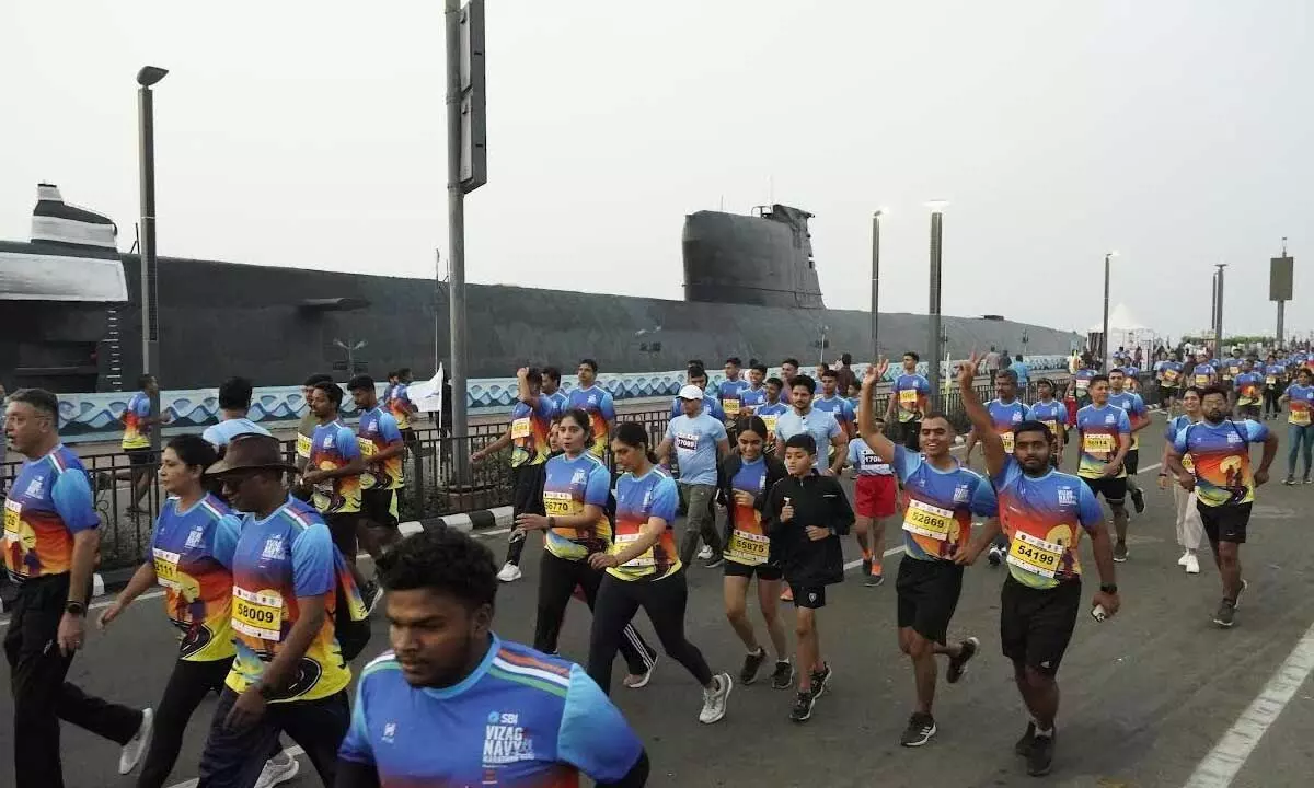 ‘Vizag Navy Marathon 2024’ garners encouraging response