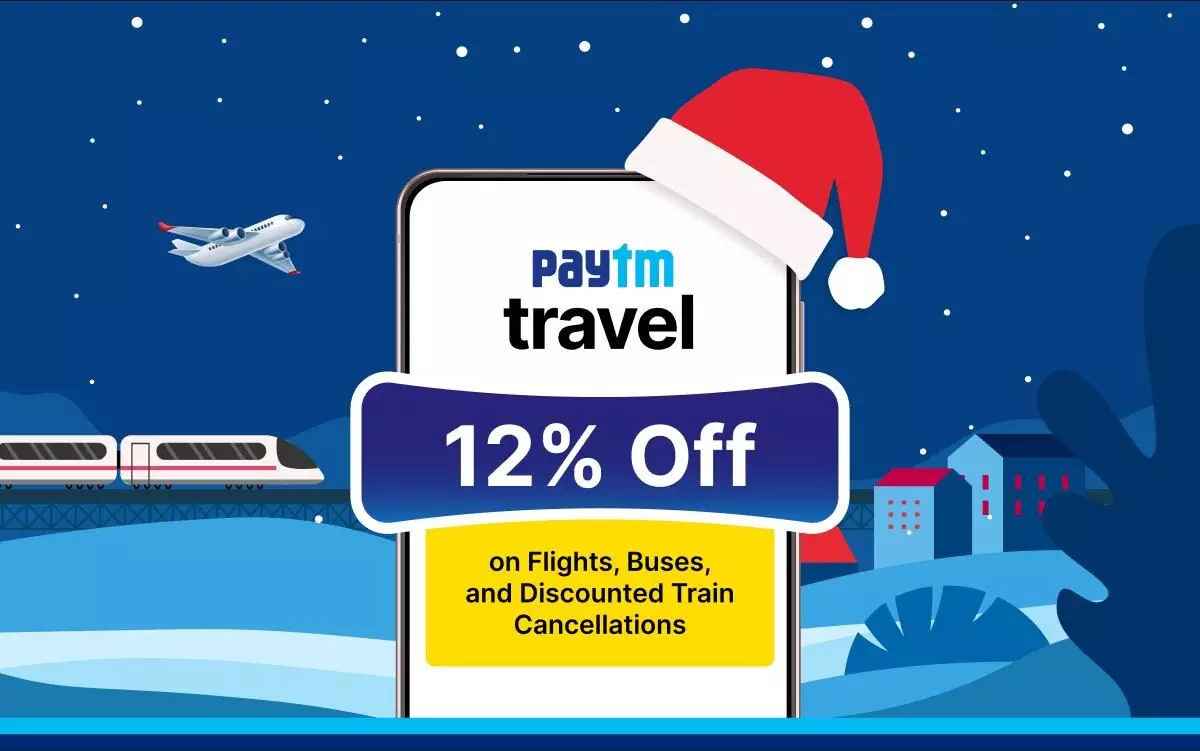 Paytm Spreads Christmas Cheer with Discounts on Travel Bookings