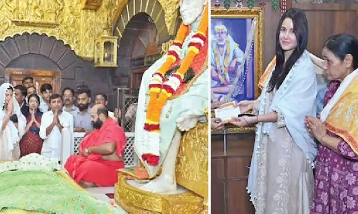 Katrina Kaif seeks blessing from Sai Baba in Shirdi