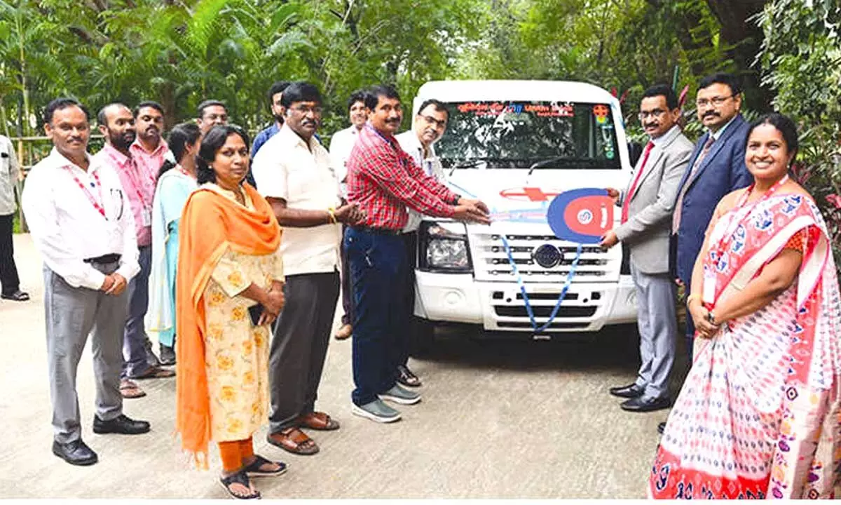 UBI donates ambulance worth Rs 20 lakh to SVMC