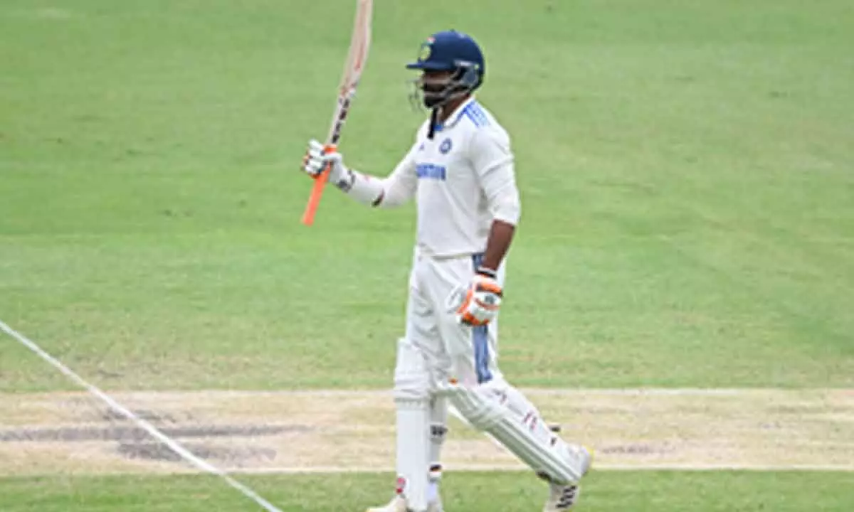 3rd Test: Jadejas gritty half-century drags India to 201/7 at tea on Day 4