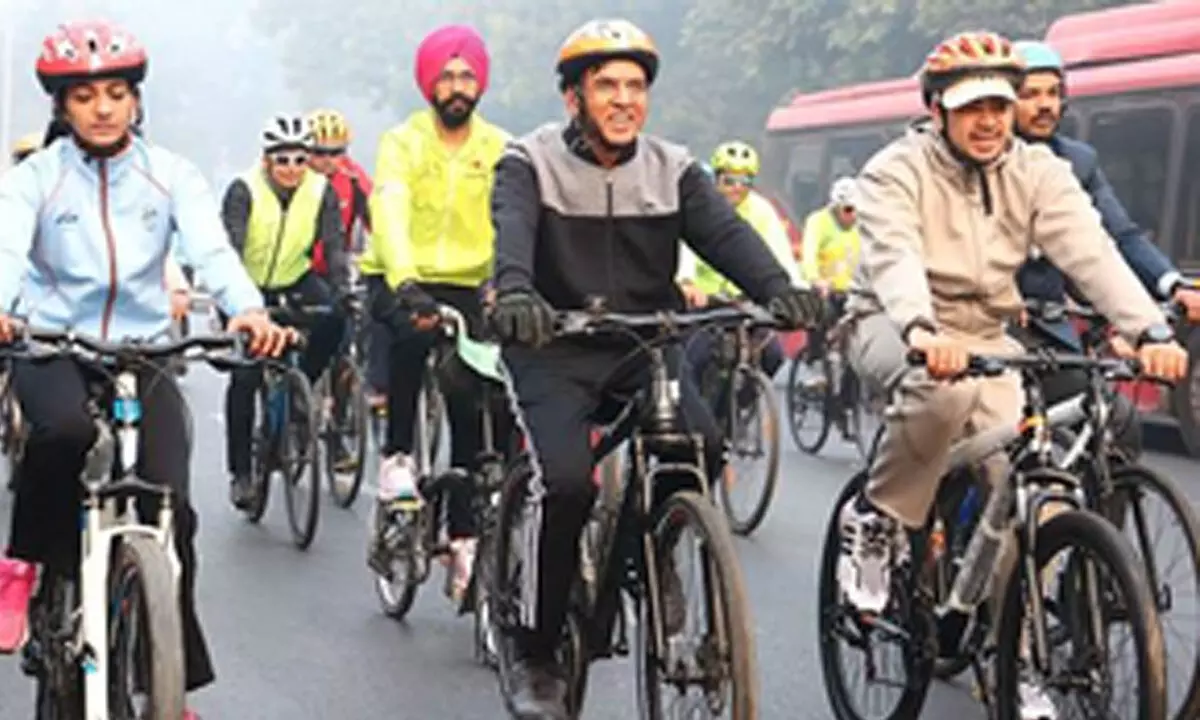 Mandaviya flags off ‘Fit India Cycling Drive’