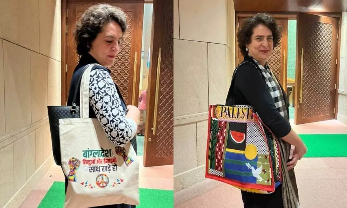 Priyanka Gandhi doubles down with Bangla bag, after Palestine row