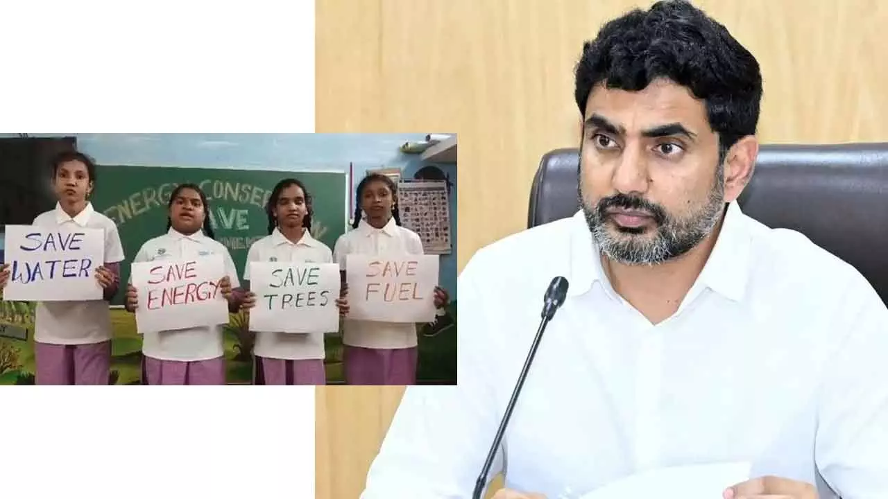 Ambassadors Of Change: Lokesh Spellbound By Rural Students’ Thoughts On Energy Saving