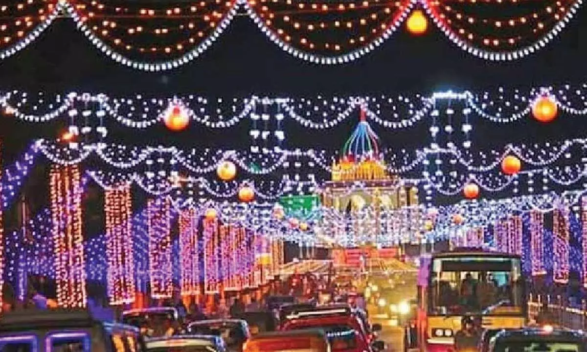 City to shine bright with illuminated streets for Sahitya Sammelana