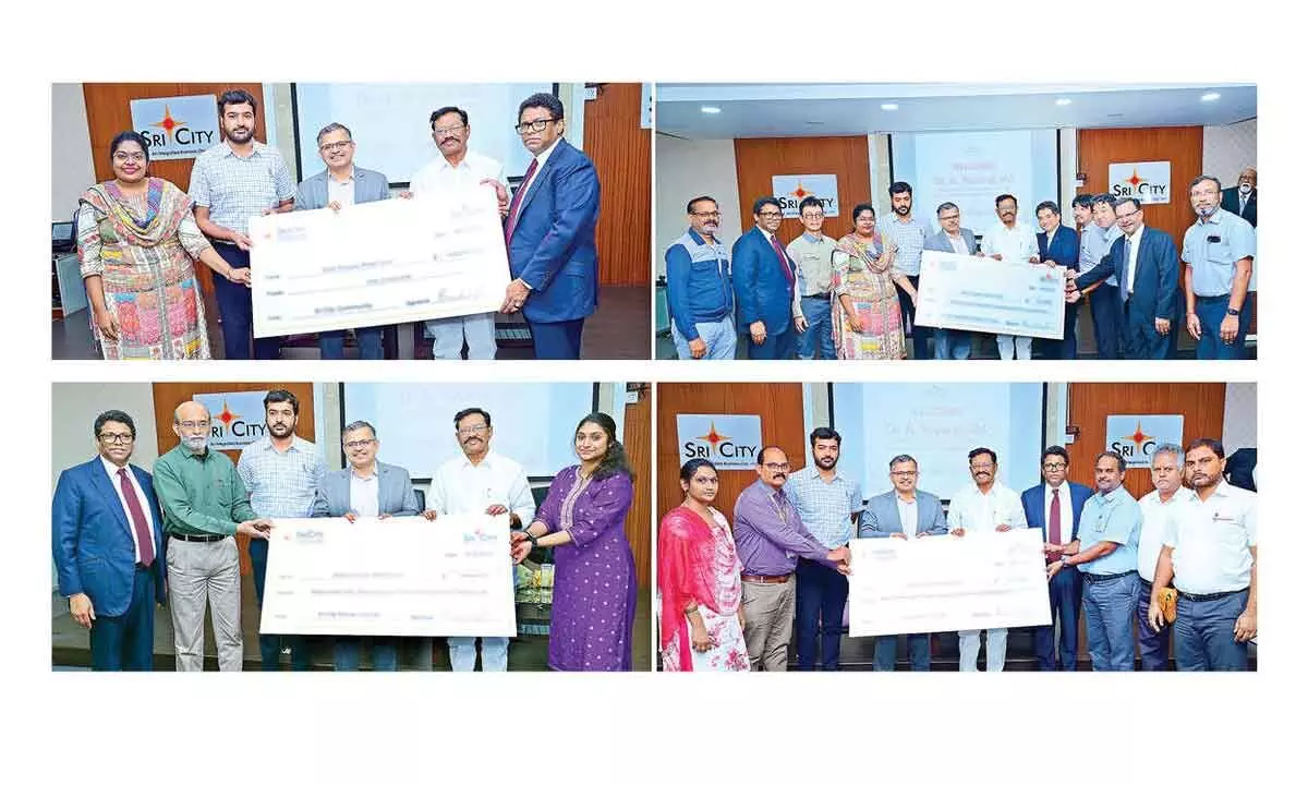 Sri City fraternity donates Rs 1 crore for flood relief