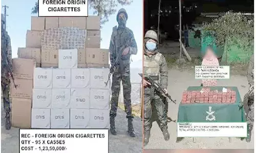 Assam Rifles, Mizoram Police seize foreign cigarettes worth Rs 7.8 cr; one held