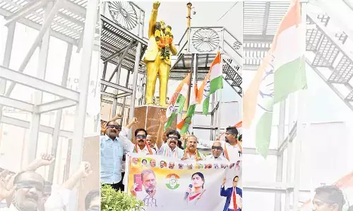 Congress, CPM protest over Amit Shah’s remarks on Ambedkar