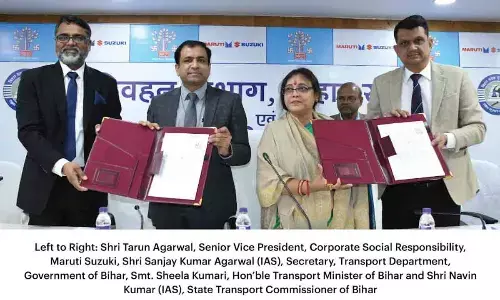 Maruti Suzuki signs Memorandum of Agreement with the Transport Department, Government of Bihar to automate 5 driving test tracks under its CSR initiative