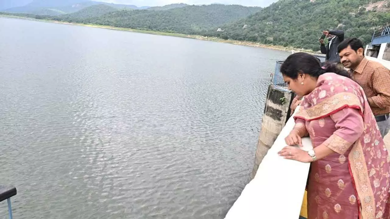 Civic chief inspects Kalyani Dam