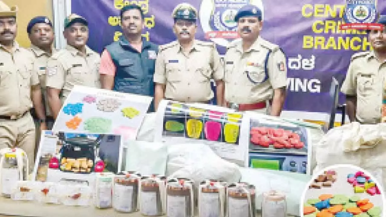 Bengaluru: City police seize narcotics worth crores, bust online scams, recover stolen assets