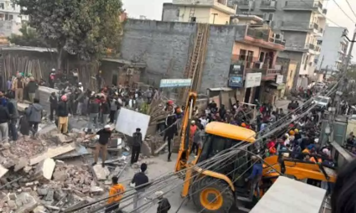 Multi-Storey Building Collapse In Mohali Triggers Massive Rescue Operation