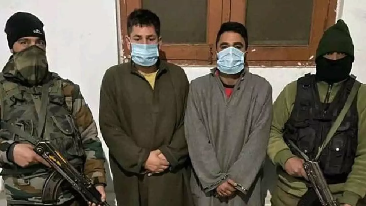 Two terror associates arrested with arms, ammunition in J&K’s Sopore