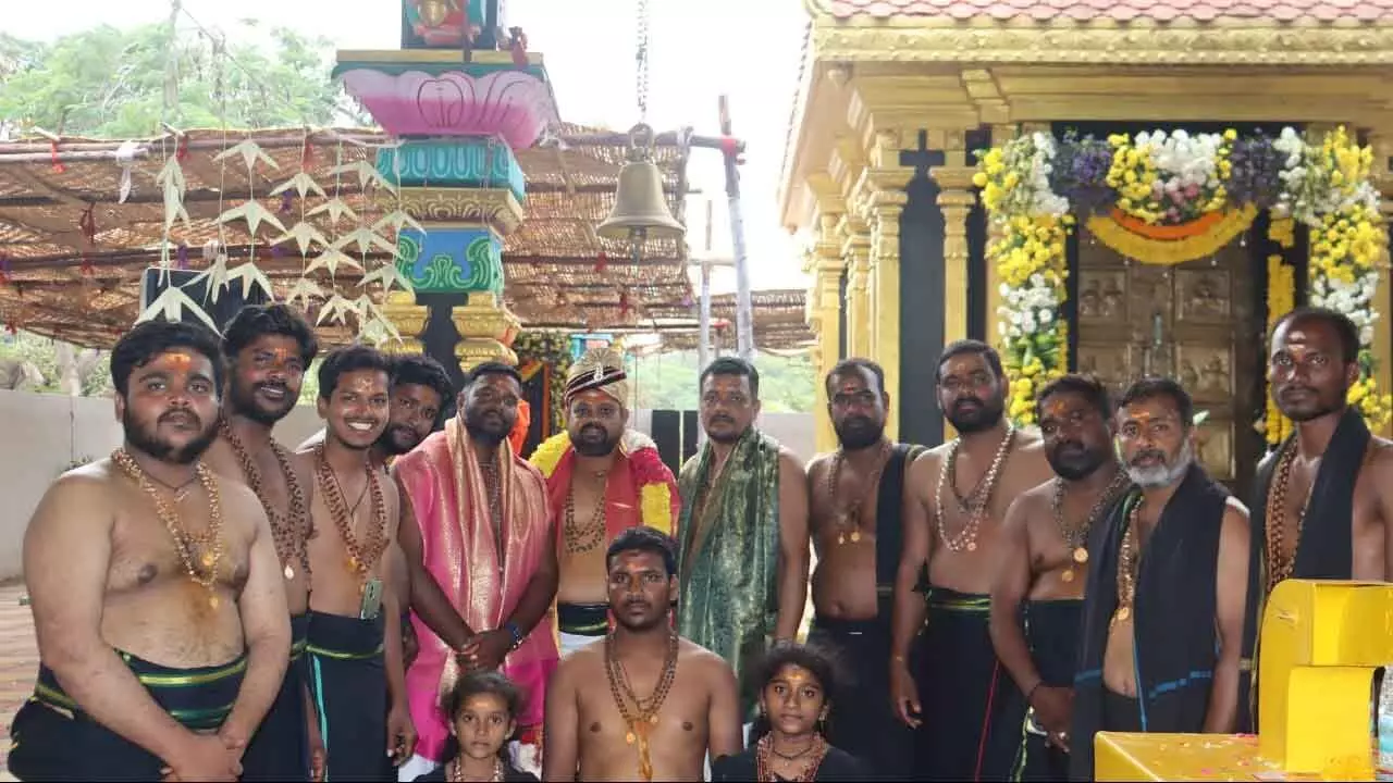 Grand Celebration of the 18th Mahapadi Puja held at Shamshabad Ayyappa Temple