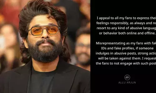 Allu Arjun requests fans to stop using abusive language