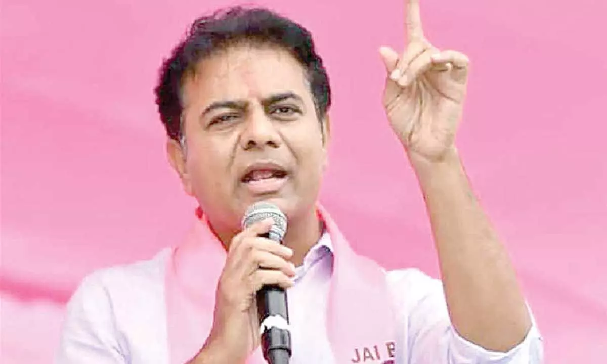 KTR asks farmers to up the ante against TG govt