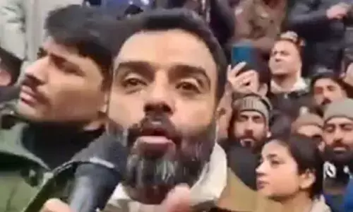 NC MP holds anti-reservation protest outside J&K CM’s residence