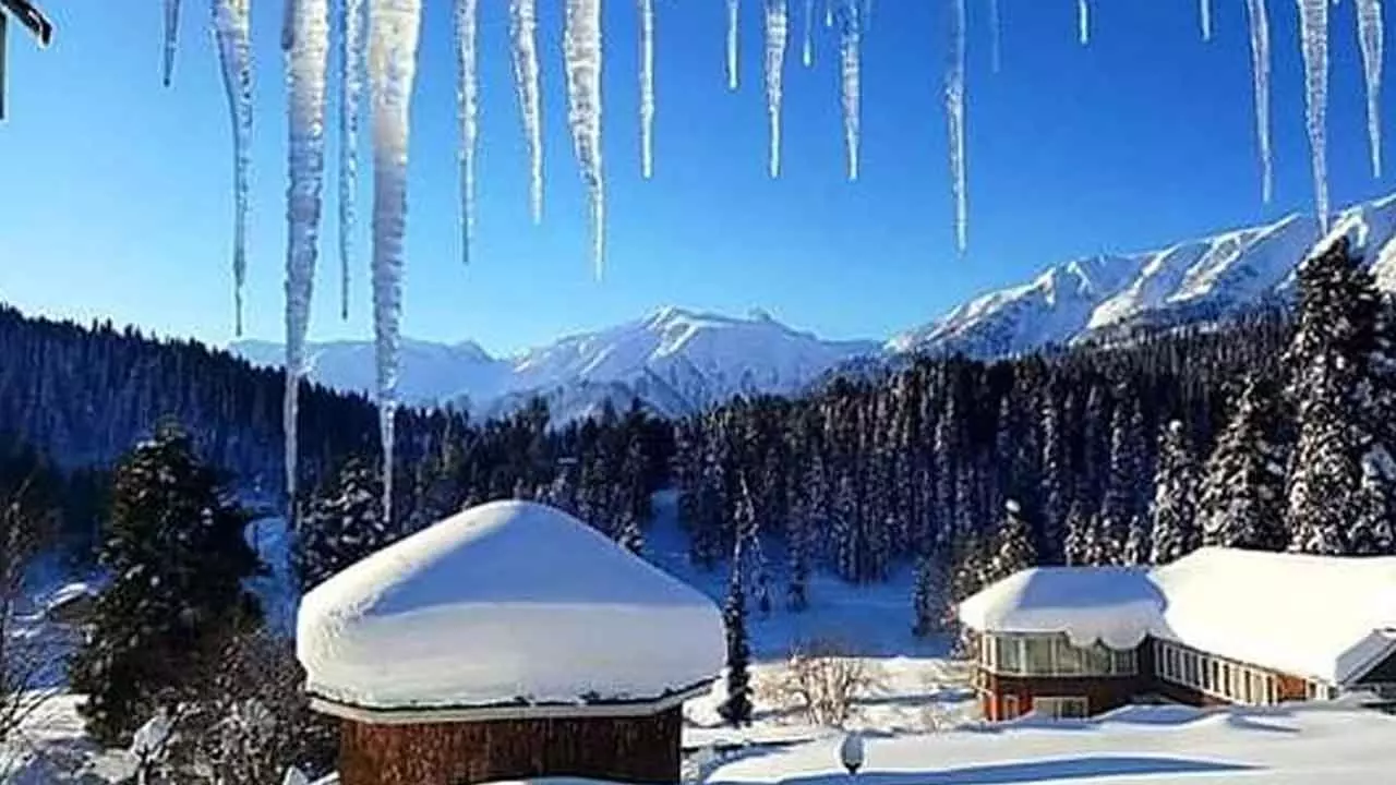 Christmas revellers to miss snowfall as icicles create magic of prisms in Kashmir