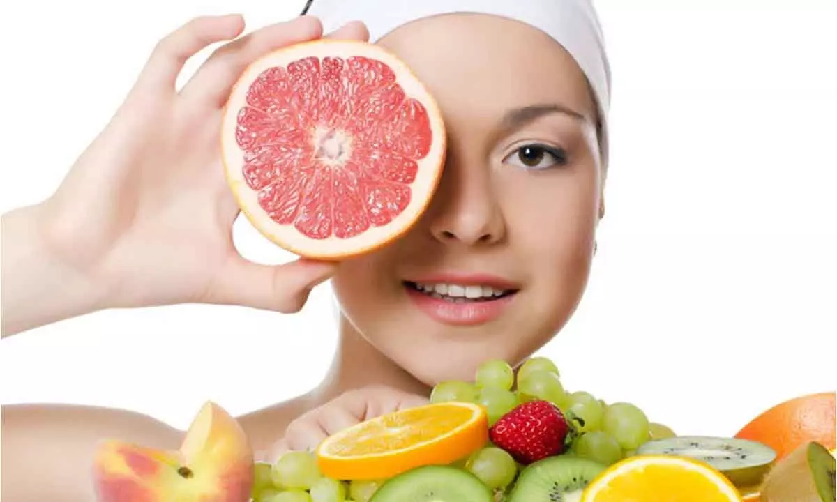 Winter fruits for glowing skin