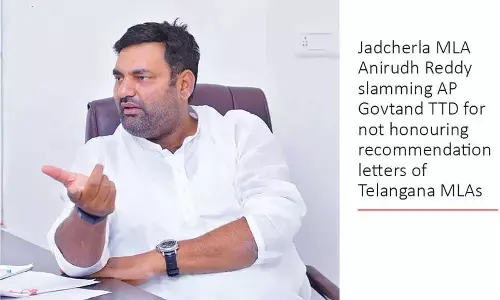 MLA Anirudh criticises TTD board