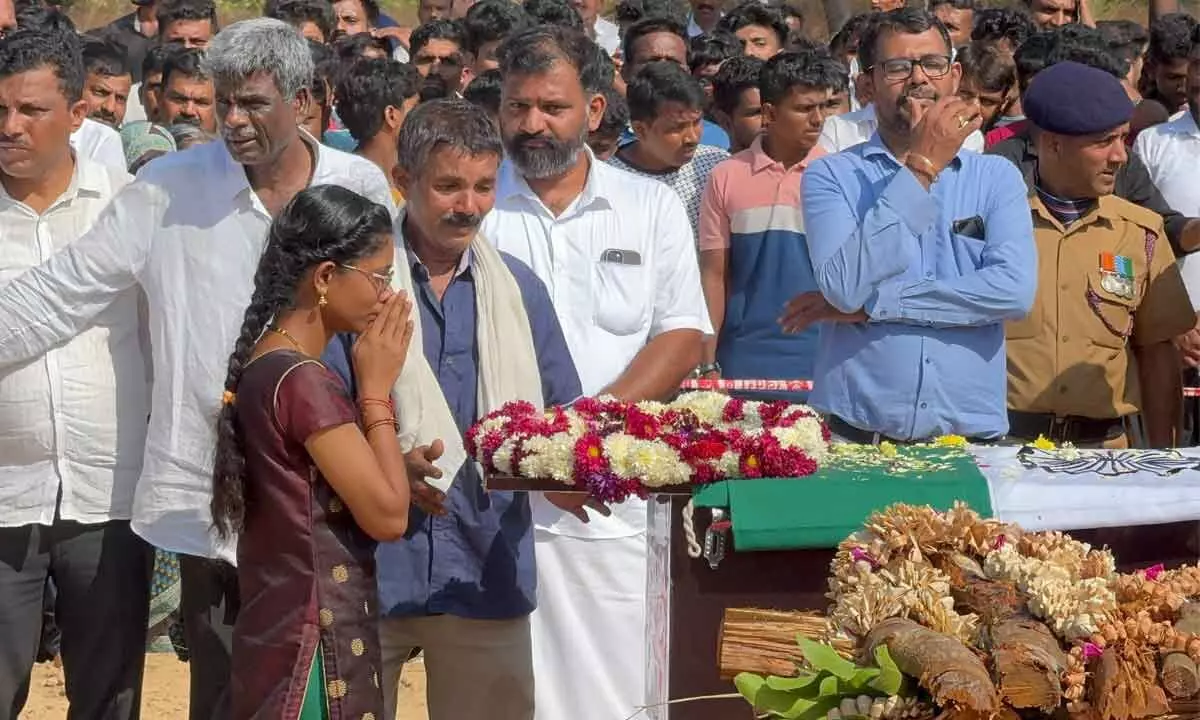 Thousands Pay Tribute to Lance Havaldar Anoop Poojary in Udupi