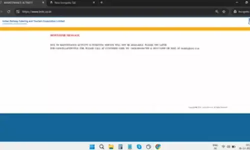 IRCTC mobile app and website down, users unable to book Tatkal tickets