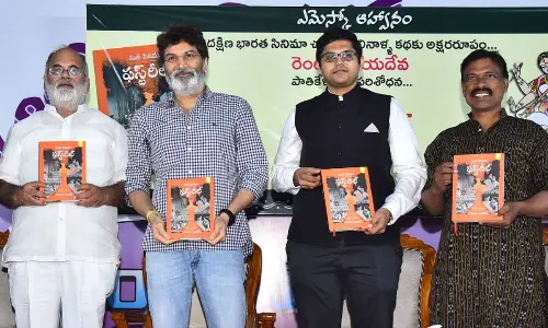 Journalist-writer Dr Rentala Jayadeva comes with a book ‘Mana Cinema.. First Reel’