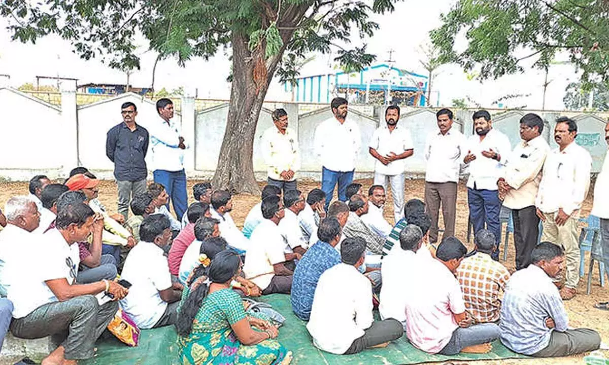 Demand to provide jobs to Srisailam project displaced