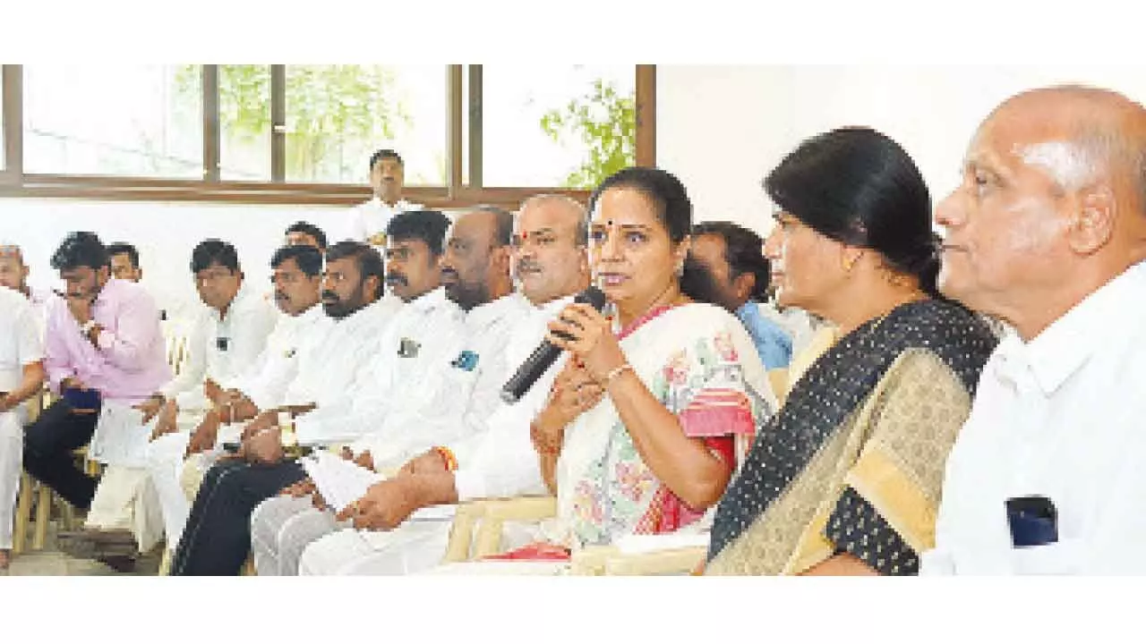 Kavitha braces for Maha Dharna in support of 42% BC quota in T