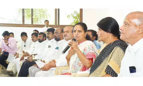 Kavitha braces for Maha Dharna in support of 42% BC quota in T