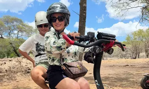 Neelam Kothari’s trip to Mauritius fulfils this promise she made to daughter Ahana