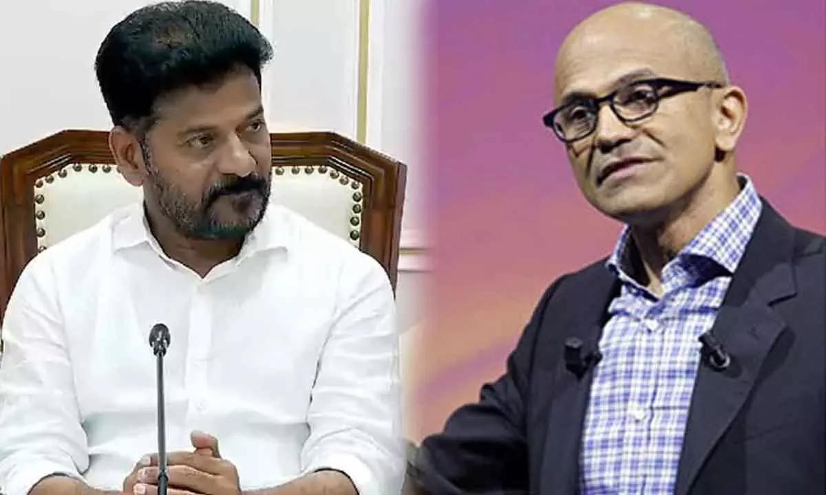 CM Revanth Reddy Meets Satya Nadella: Focus on Investments and Data Centers in Telangana