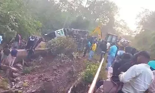4 LIVES LOST as bus overturns in Koraput