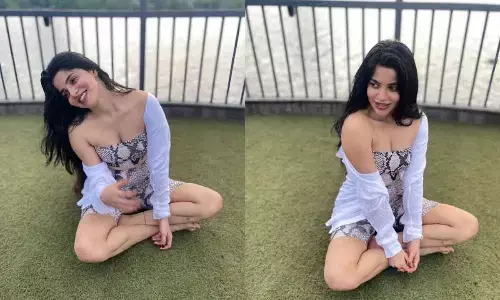 Divya Bharathi steals hearts in co-ord mini skirt