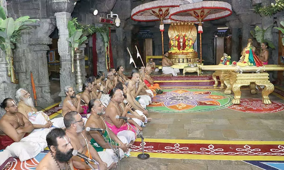 Study festival begins at Tirumala temple