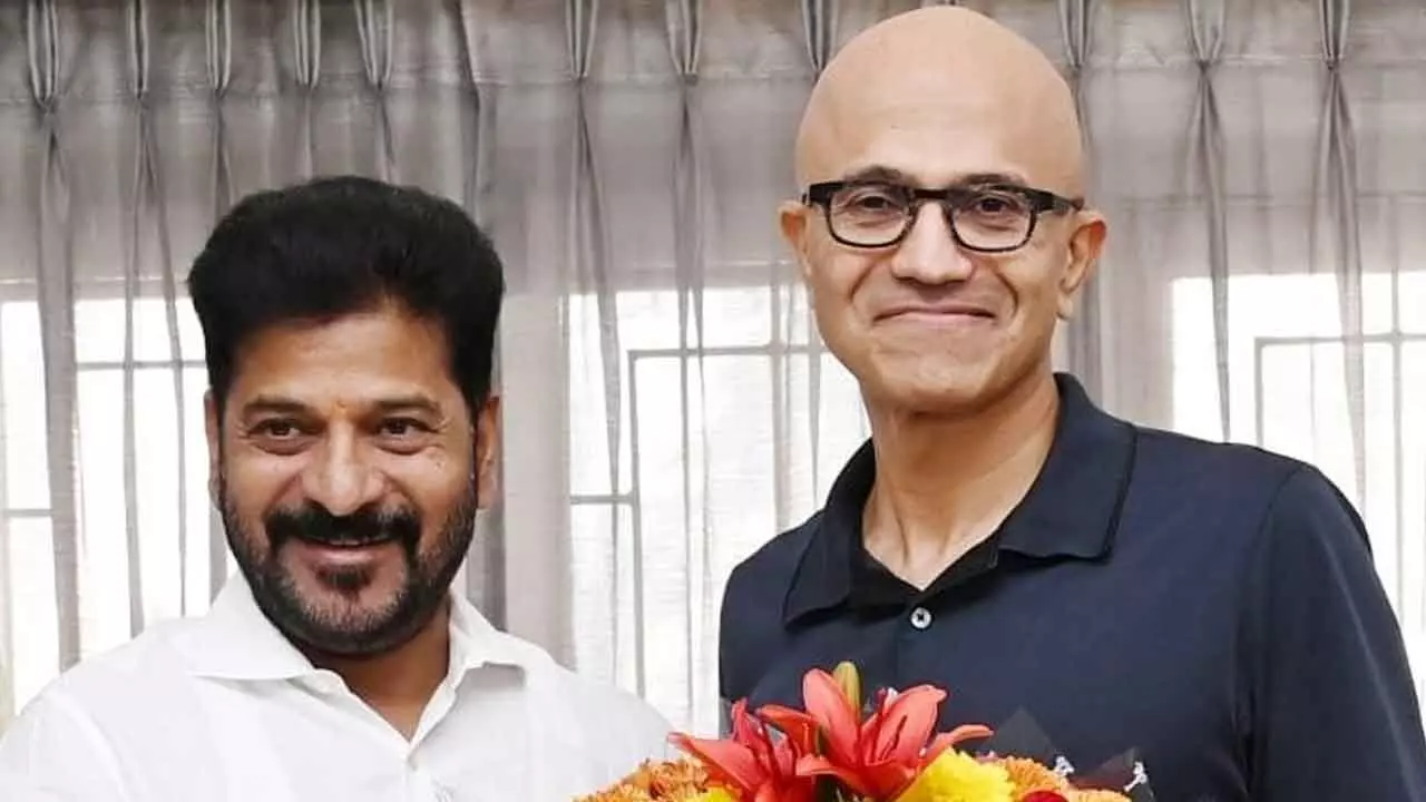 CM seeks Satya Nadella’s support for Open AI City